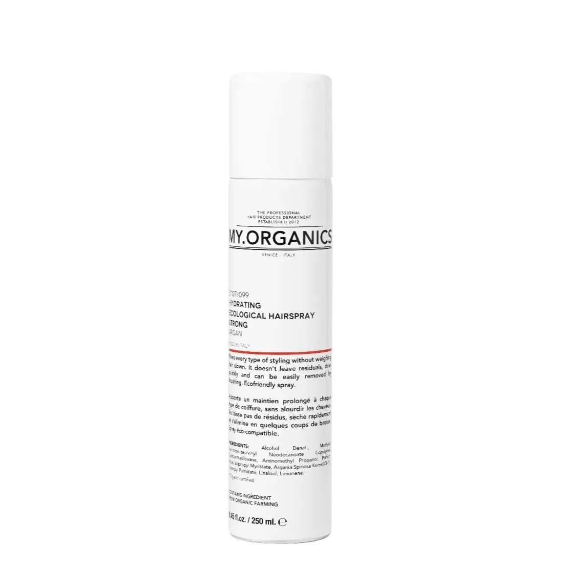 THE ORGANIC HYDRATING ECOLOGICAL HAIRSPRAY STRONG 250 ML/ ЛАК УВЛАЖНЯЮЩИЙ БЕЗАЭРОЗОЛЬНЫЙ